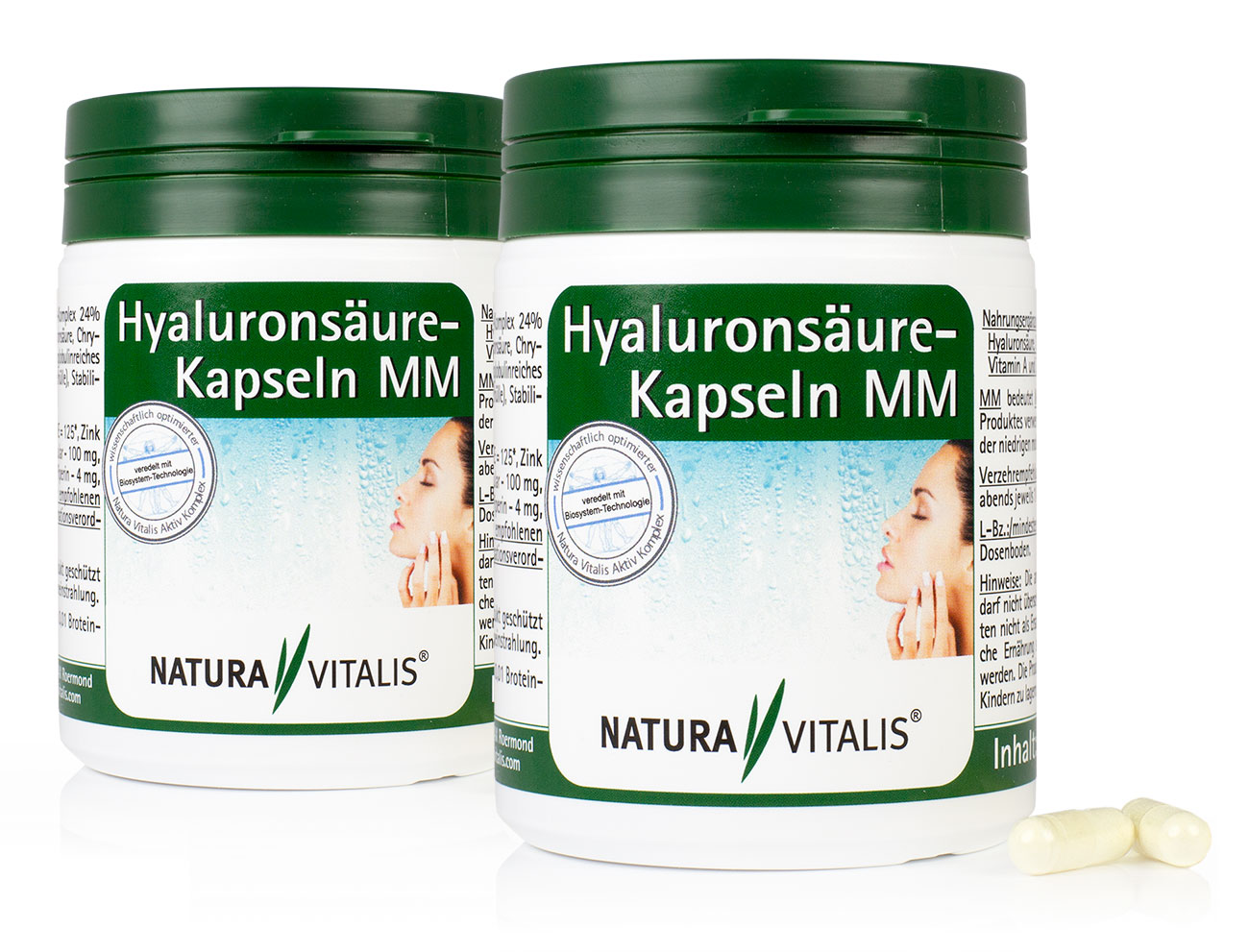 1875_Doppelset NATURA VITALIS Hyaluronsäure MM - 2x180 Kapseln