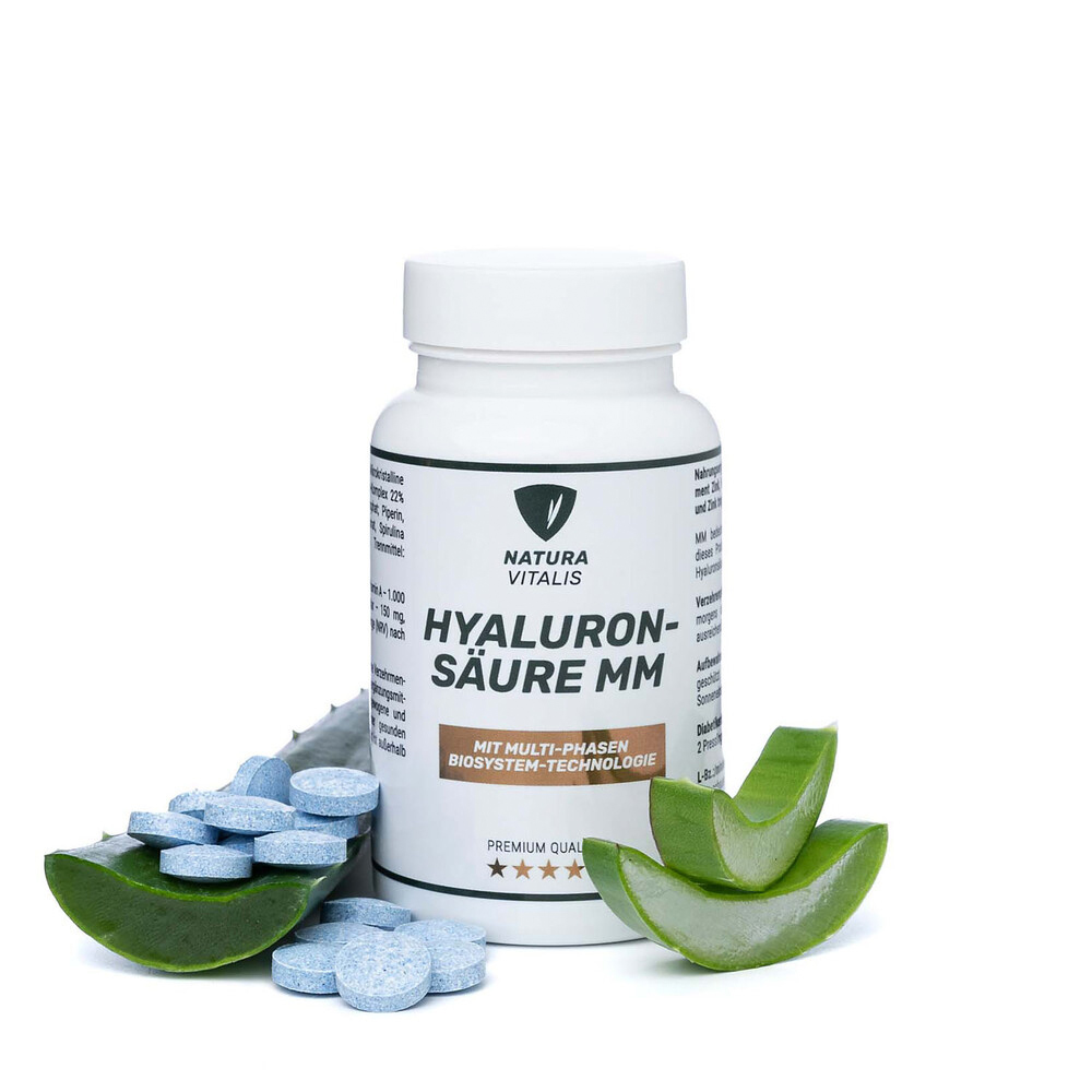 Natura-Vitalis-Hyaluronsaeure-Presslinge-MM NATURA VITALIS Hyaluronsäure MM 2-Phasen Presslinge - 120 Stück