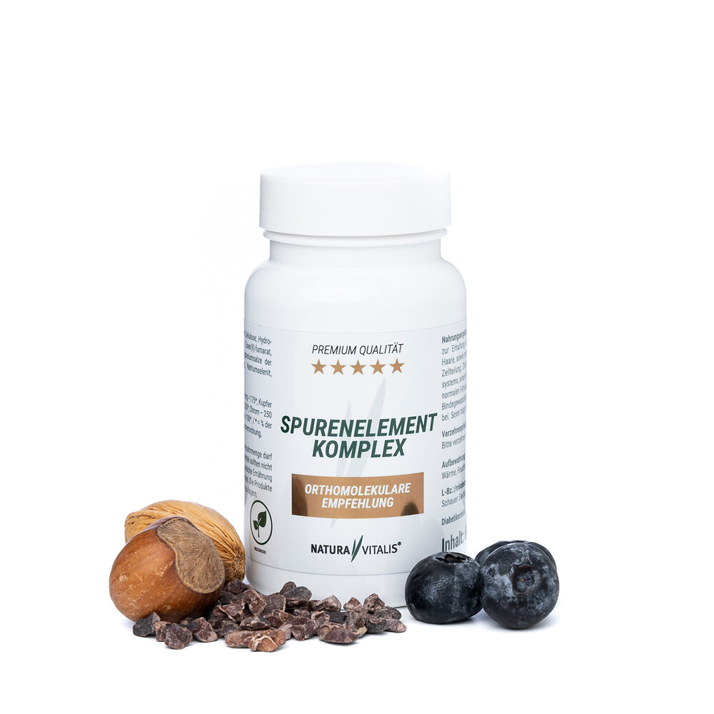 Natura-Vitalis-Spurenelement-Komplex Spurenelement Komplex - HOCHDOSIERT - 60 Kapseln