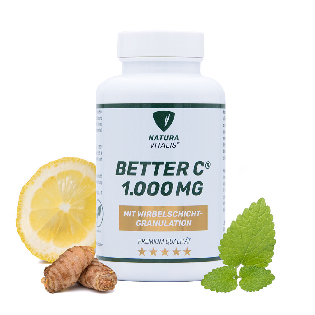 NATURA VITALIS Better C - 1000mg hochdosiertes Vitamin C