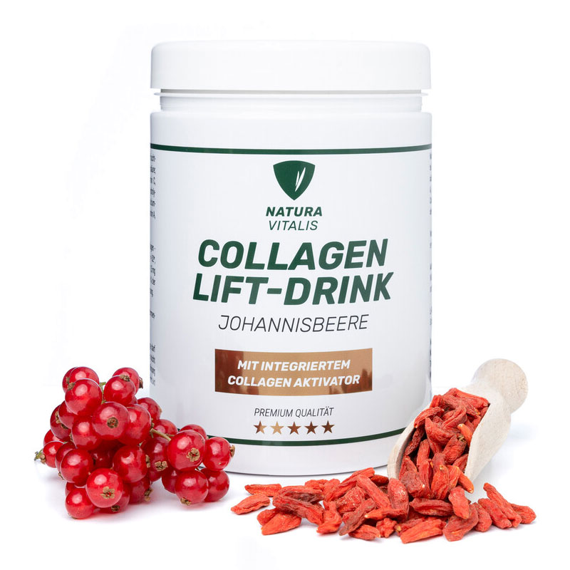Collagen-Lift-Drink-Johannisbeere-400g NATURA VITALIS Collagen-Lift-Drink (300g) - Johannisbeere