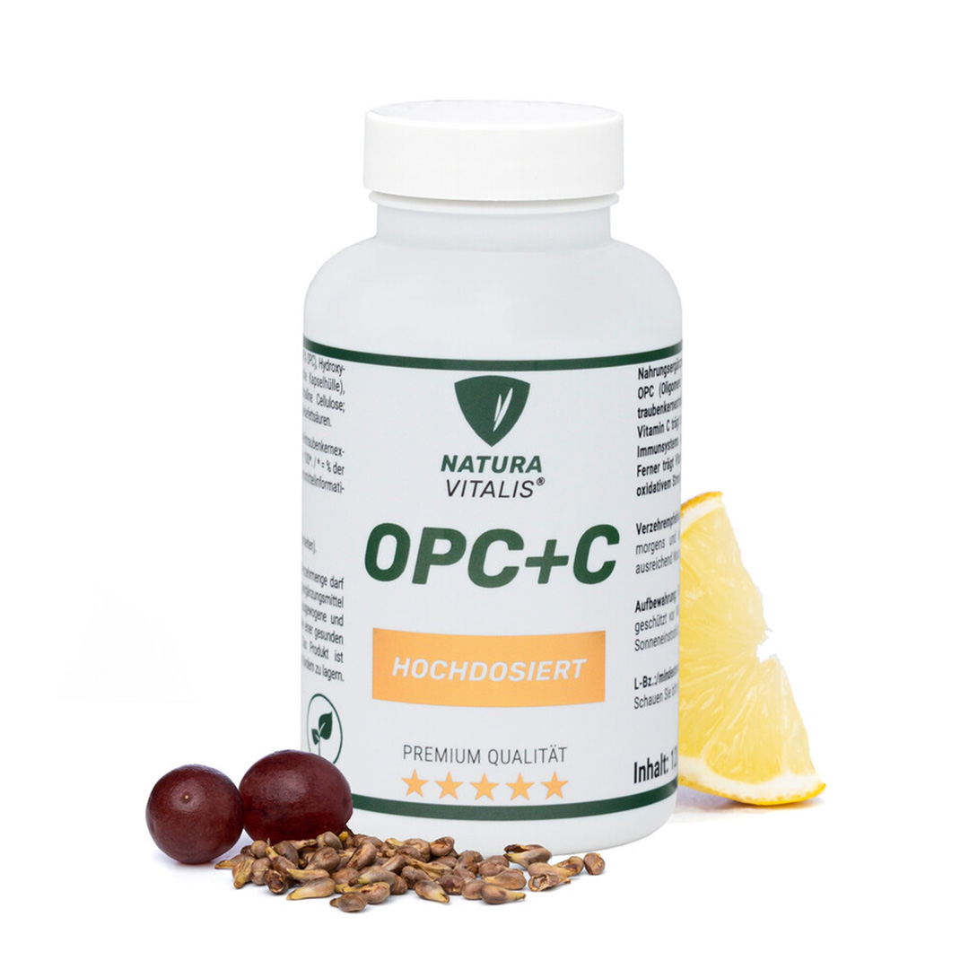 NATURA VITALIS OPC + Vitamin C - 120 Kapseln NATURA VITALIS OPC + Vitamin C - 120 Kapseln