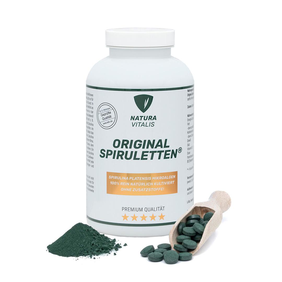 NATURA VITALIS Original Spiruletten - 1000 Spirulina-Presslinge