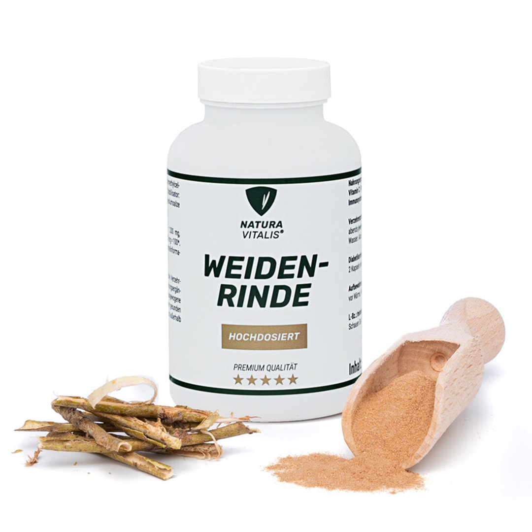 NATURA VITALIS Weidenrinde - HOCHDOSIERT - 120 Kapseln NATURA VITALIS Weidenrinde - HOCHDOSIERT - 120 Kapseln
