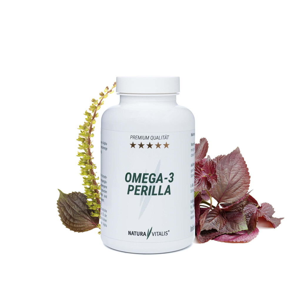 Natura-Vitalis-Omega-3-Perilla Omega-3-Perilla - pflanzliches Omega-3-Öl - 240 Kapseln